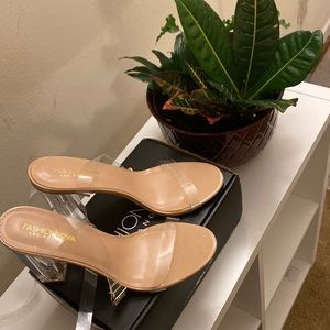 Fashion Nova The Glass Slipper Transparent